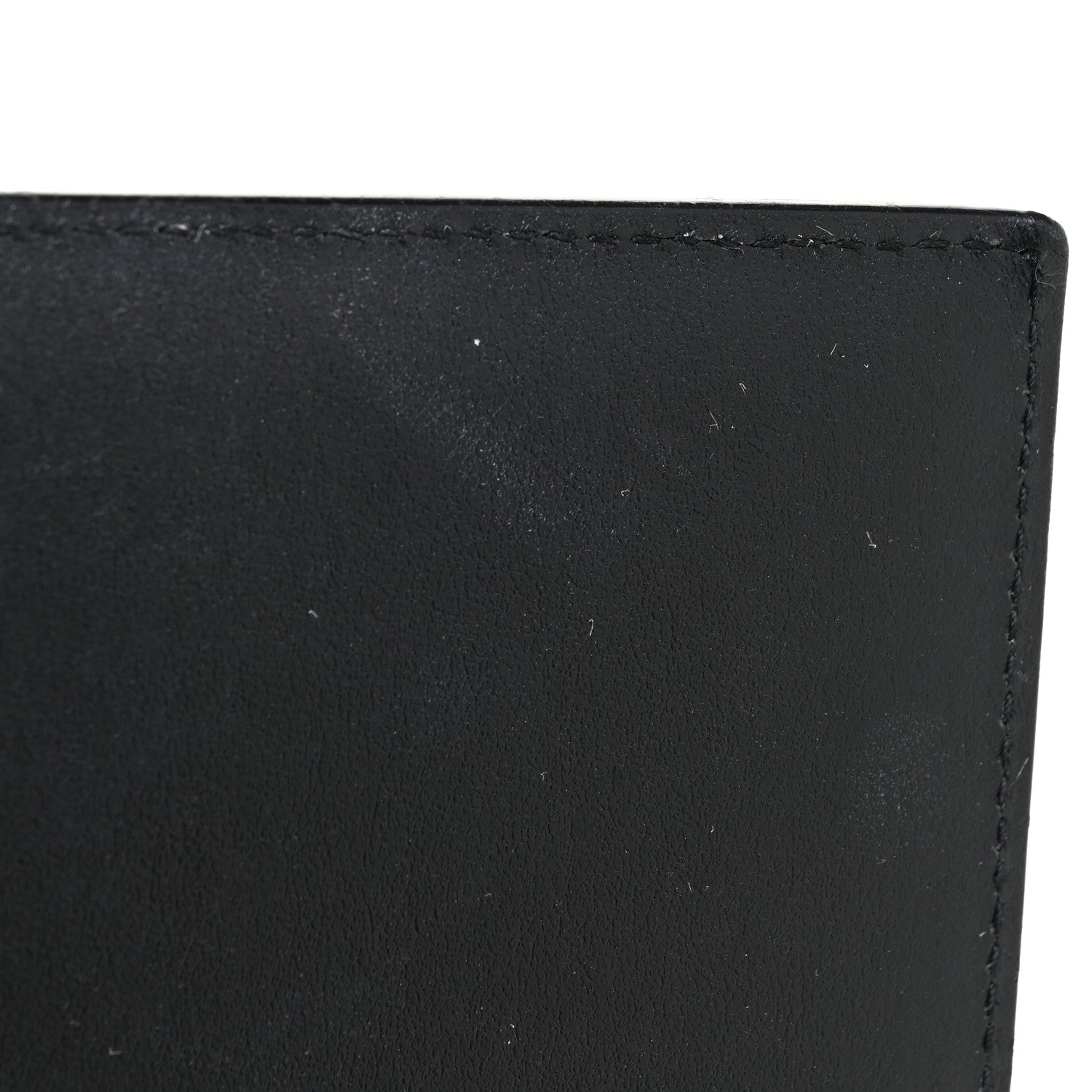 Saint Laurent Calfskin Crocodile Embossed Monogram Chain Wallet Black 13 of 16