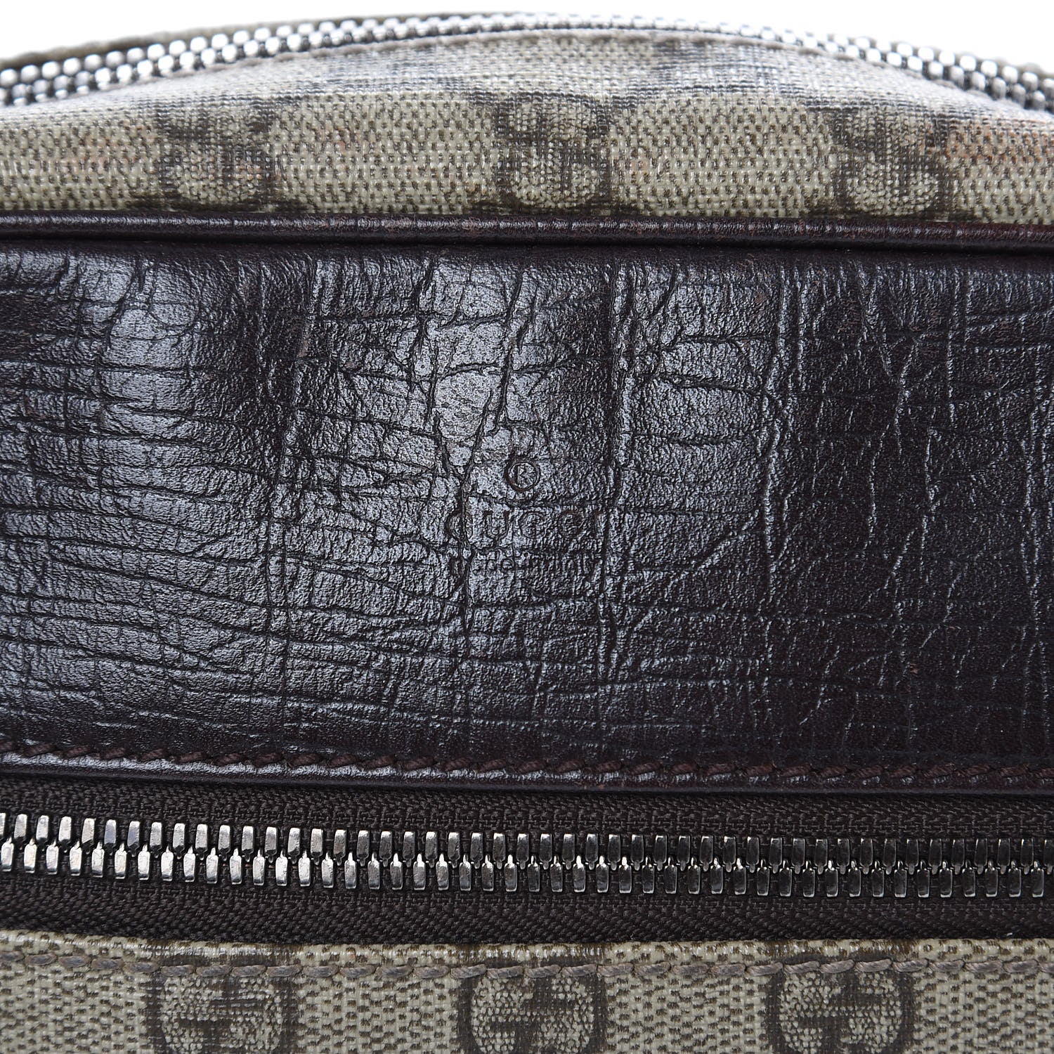 Gucci GG Plus Monogram Shoulder Bag Dark Brown 14 of 17