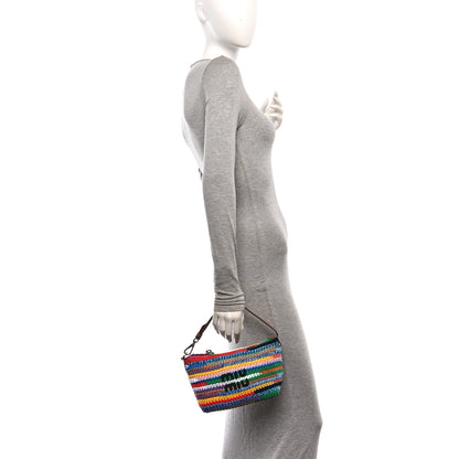 Miu Miu Fabric Crochet Pouch Multicolor 3 of 12