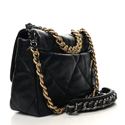 Chanel Lambskin Quilted Medium Chanel 19 Flap Black 3 of 10