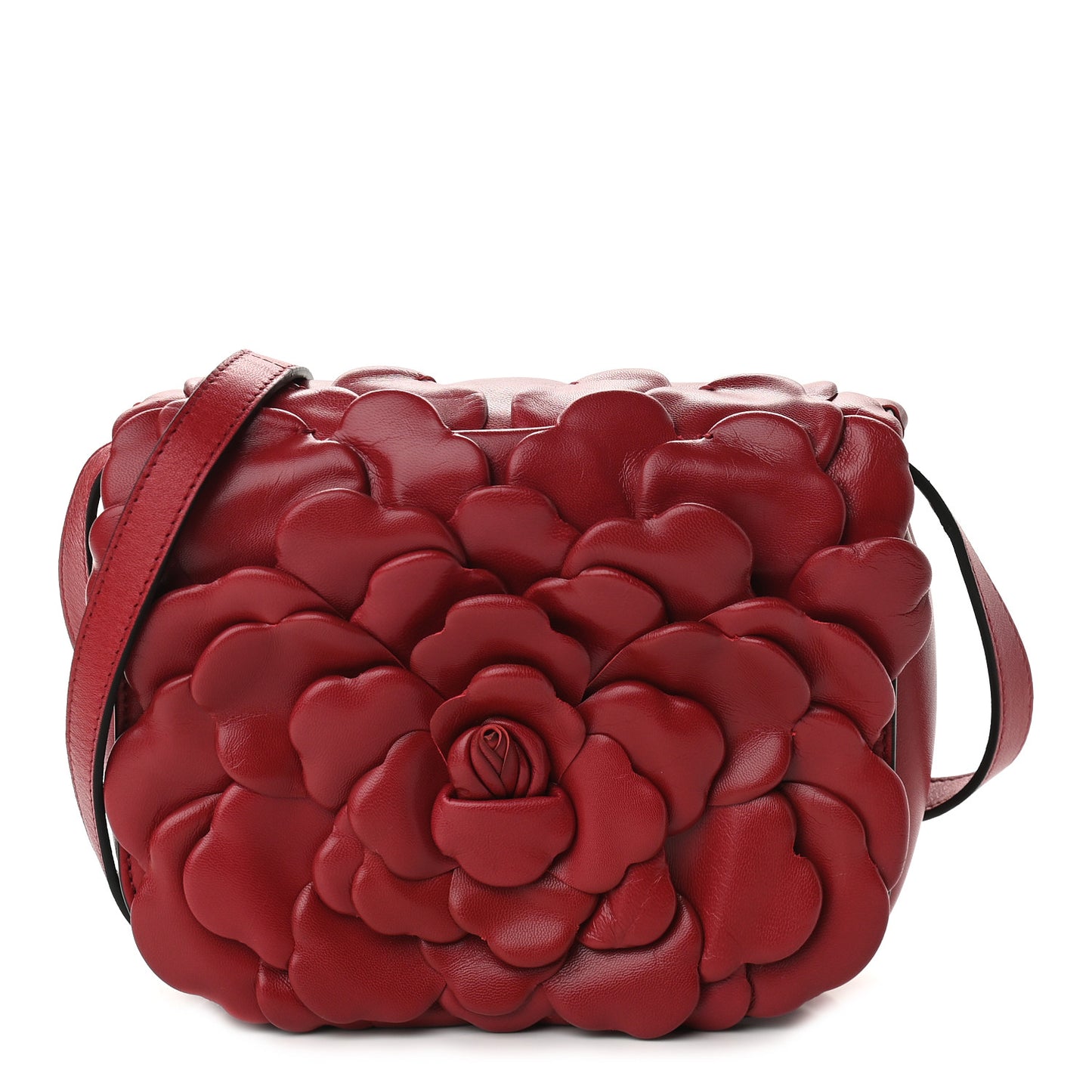 Nappa Atelier 03 Rose Edition Small Flap Crossbody Bag Cerise