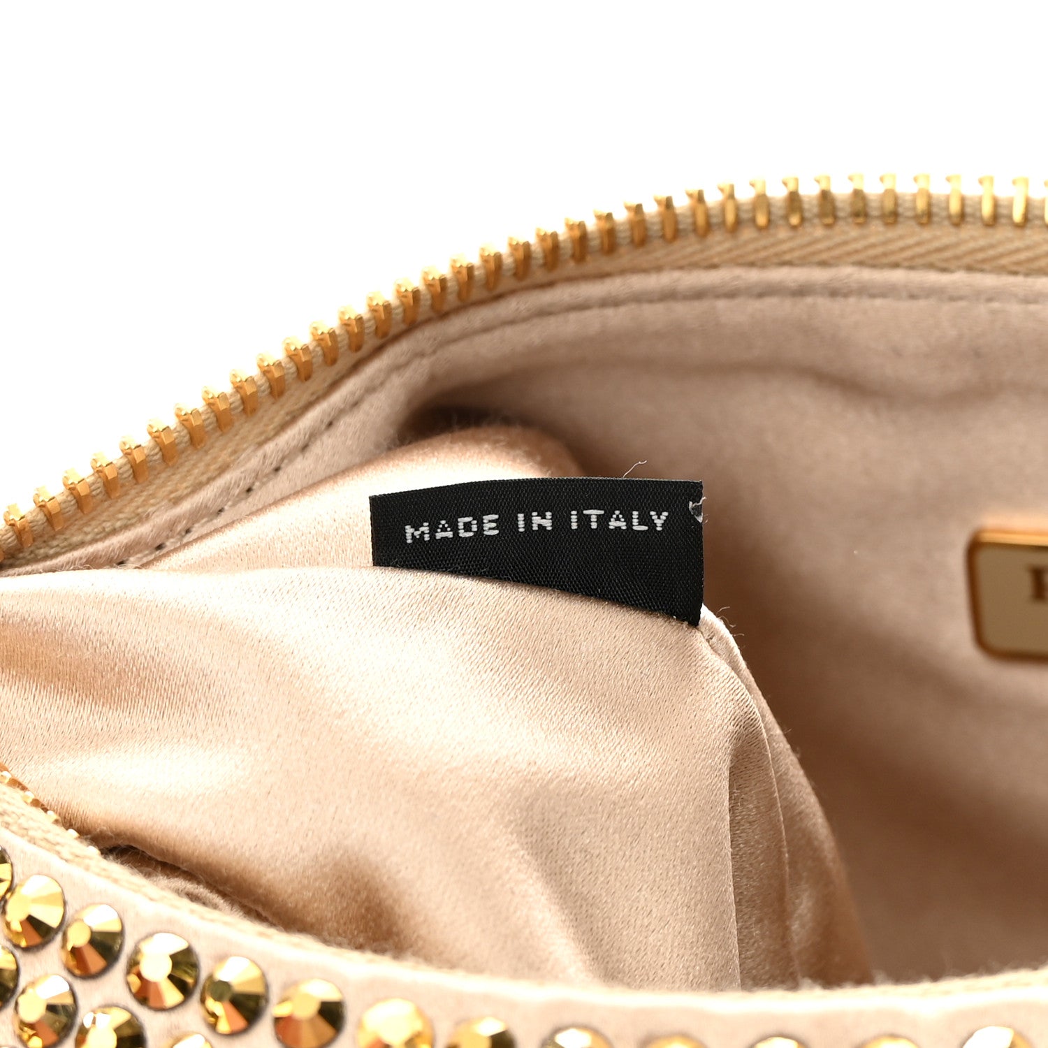 Prada Satin Crystal Re-Edition 2005 Shoulder Bag Platino 7 of 14