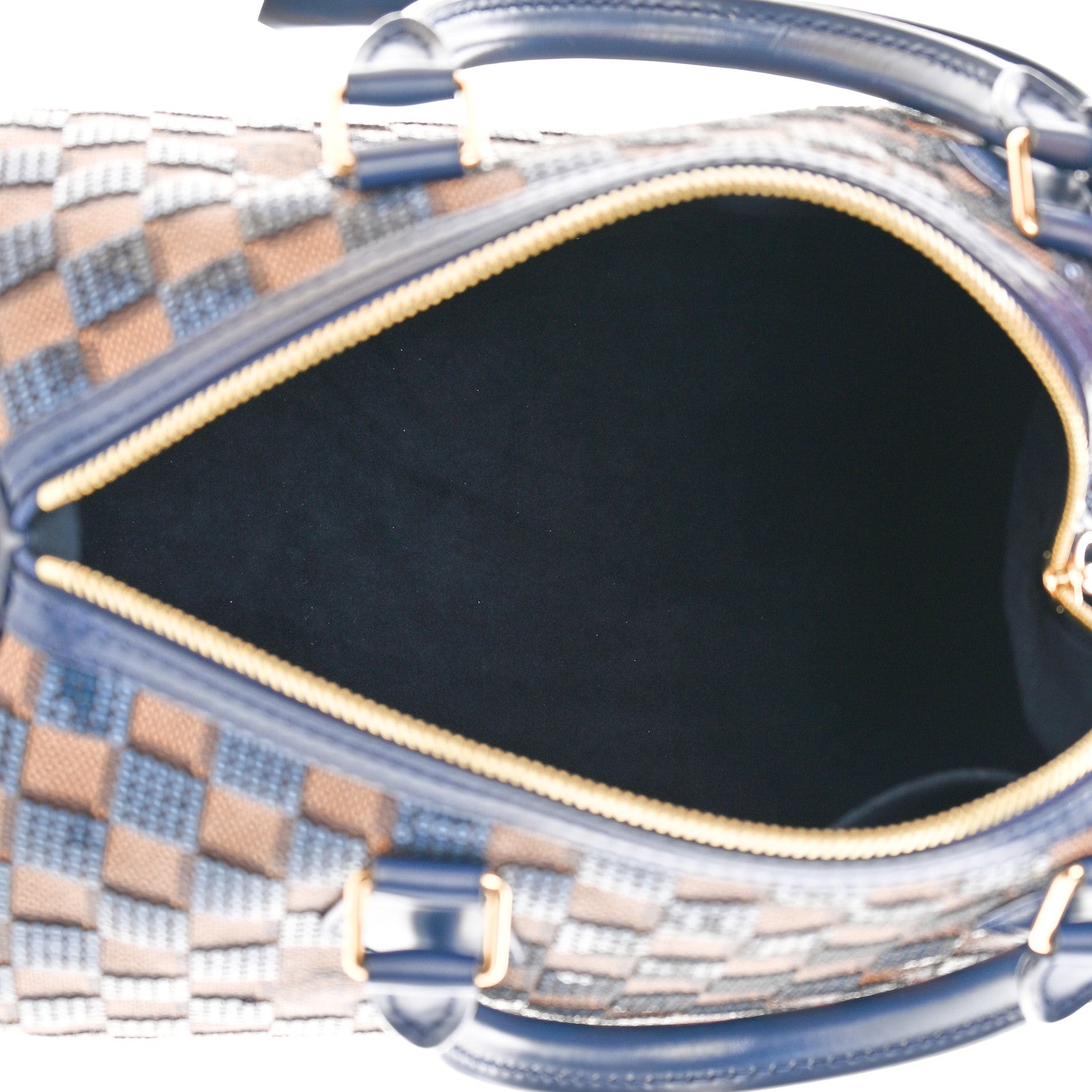 Louis Vuitton Damier Paillettes Speedy 30 Blue 5 of 11