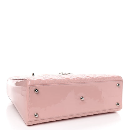 Christian Dior Patent Cannage Large Lady Dior Light Pink 3 of 8