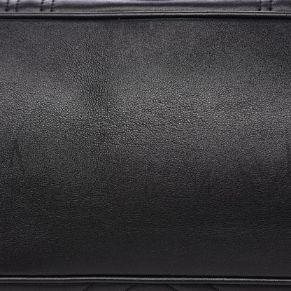 Gucci Calfskin Matelasse Maxi GG Marmont Top Handle Shoulder Bag Black 8 of 17