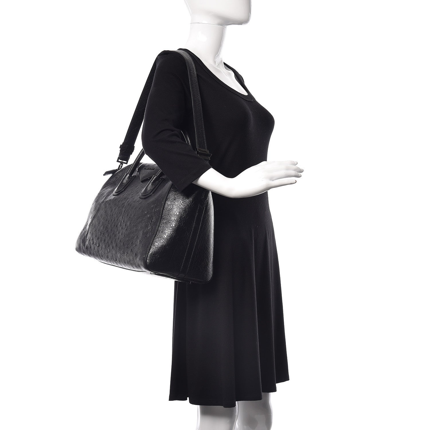 Givenchy Ostrich Medium Antigona Black 2 of 11