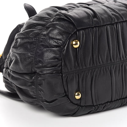 Prada Nappa Gaufre Tote Black 8 of 14