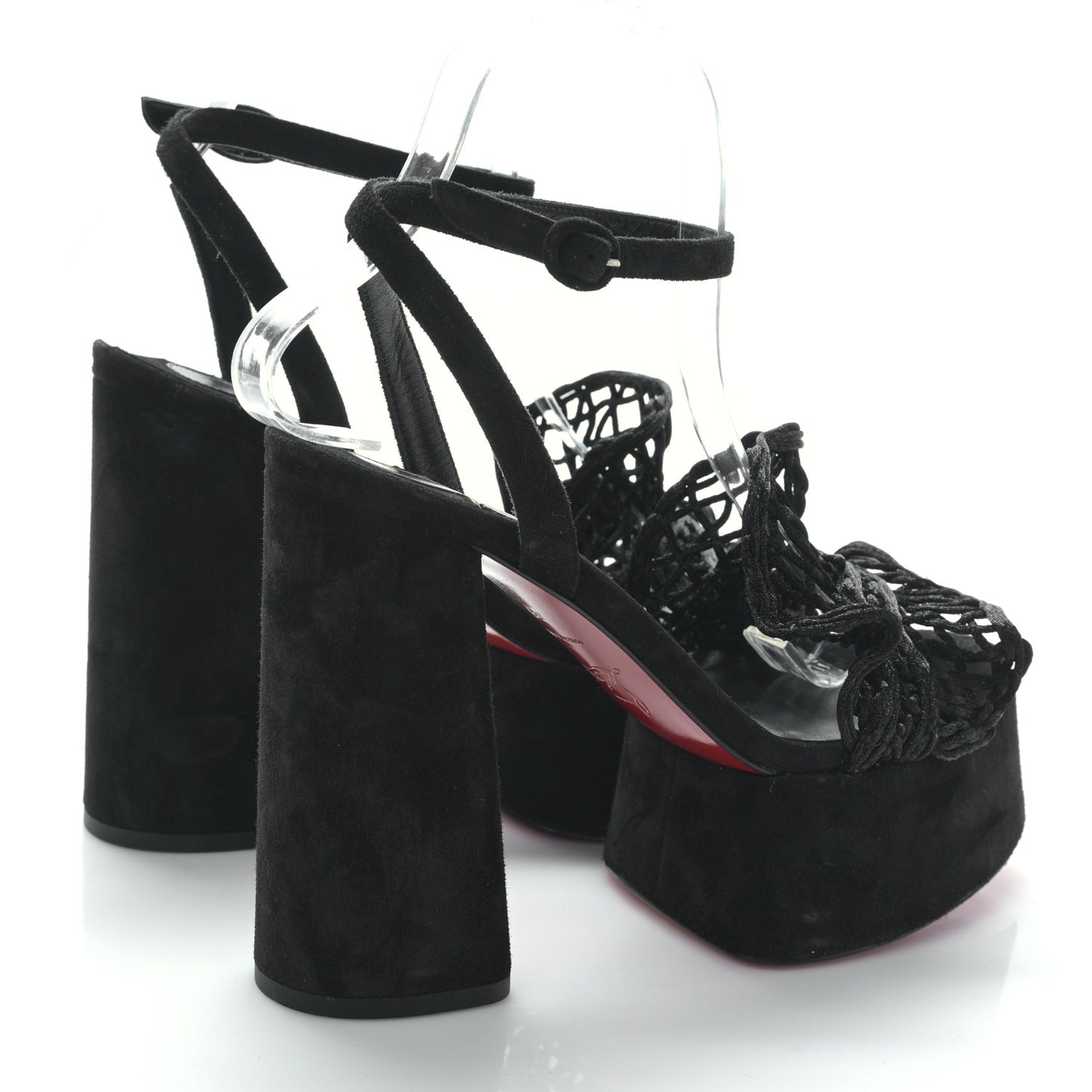 Velvet Kid Resille Deia Frou Alta Sandals 38 Black