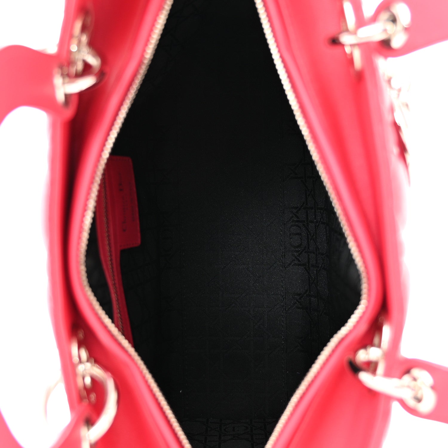 Christian Dior Lambskin Cannage Large Lady Dior Pink 5 of 12