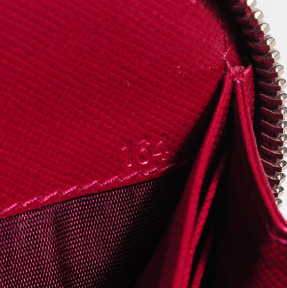 Prada Metallic Saffiano Metal Zip Around Wallet Ametista 8 of 10