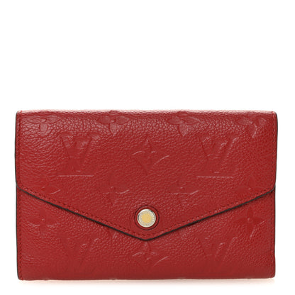 Louis Vuitton Empreinte Compact Curieuse Wallet Cherry 1 of 8