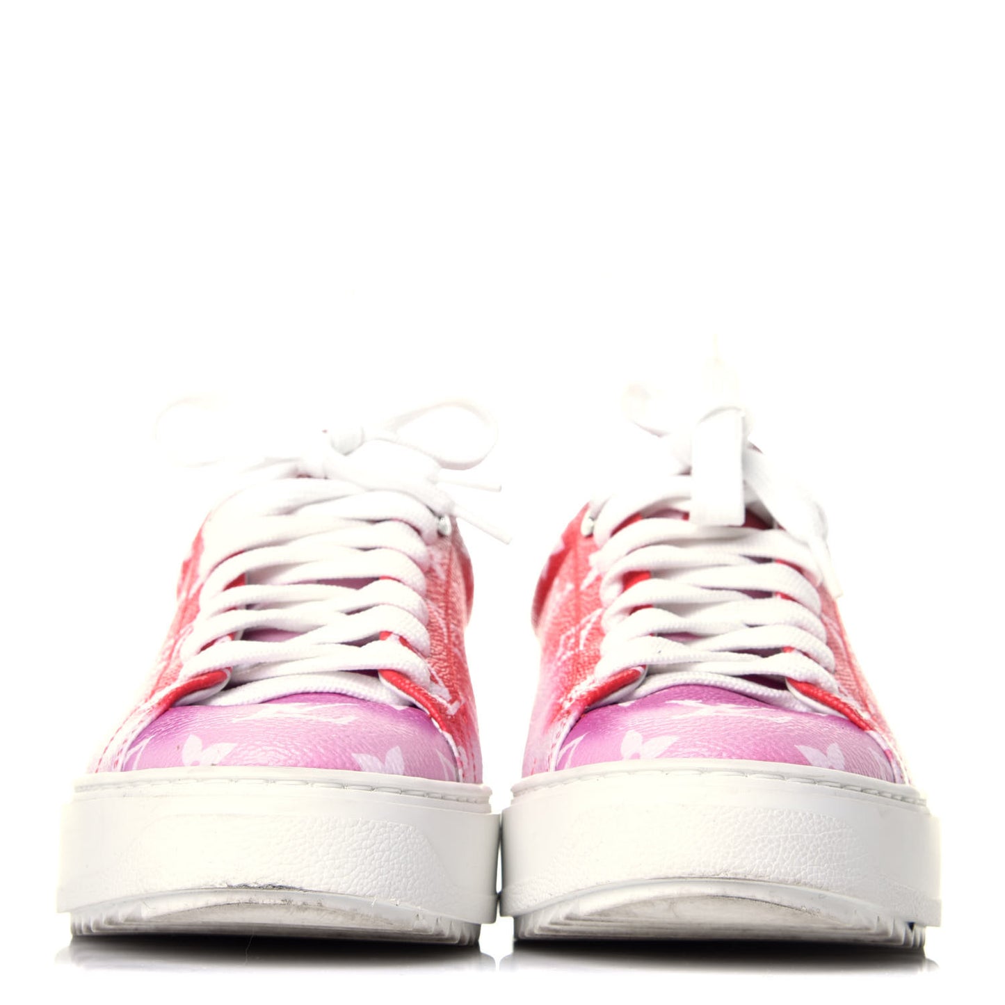 Monogram Escale Time Out Sneakers 35.5 Red