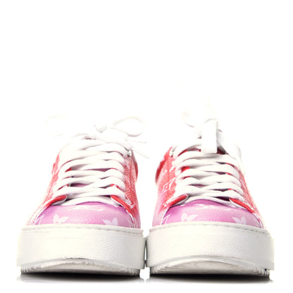 Louis Vuitton Monogram Escale Time Out Sneakers 35.5 Red 2 of 8