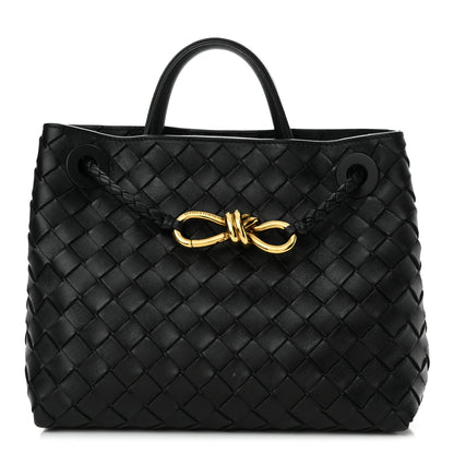 Bottega Veneta Nappa Intrecciato Small Andiamo Shoulder Bag Black 1 of 12