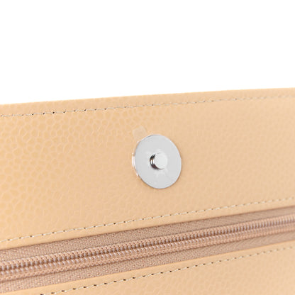 Chanel Caviar Quilted Wallet on Chain WOC Beige 13 of 14