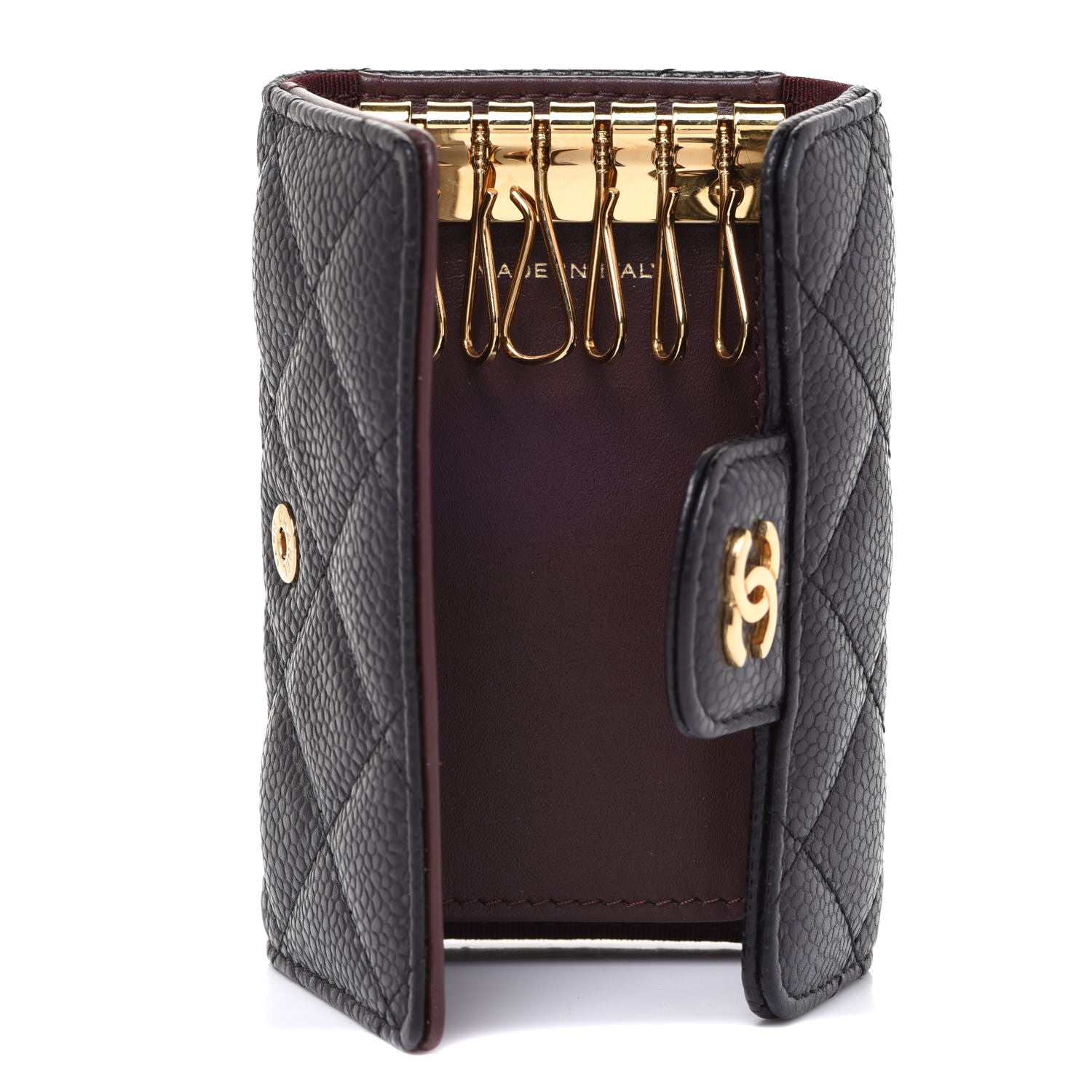 Chanel Caviar Quilted 6 Key Holder Black 5 of 13