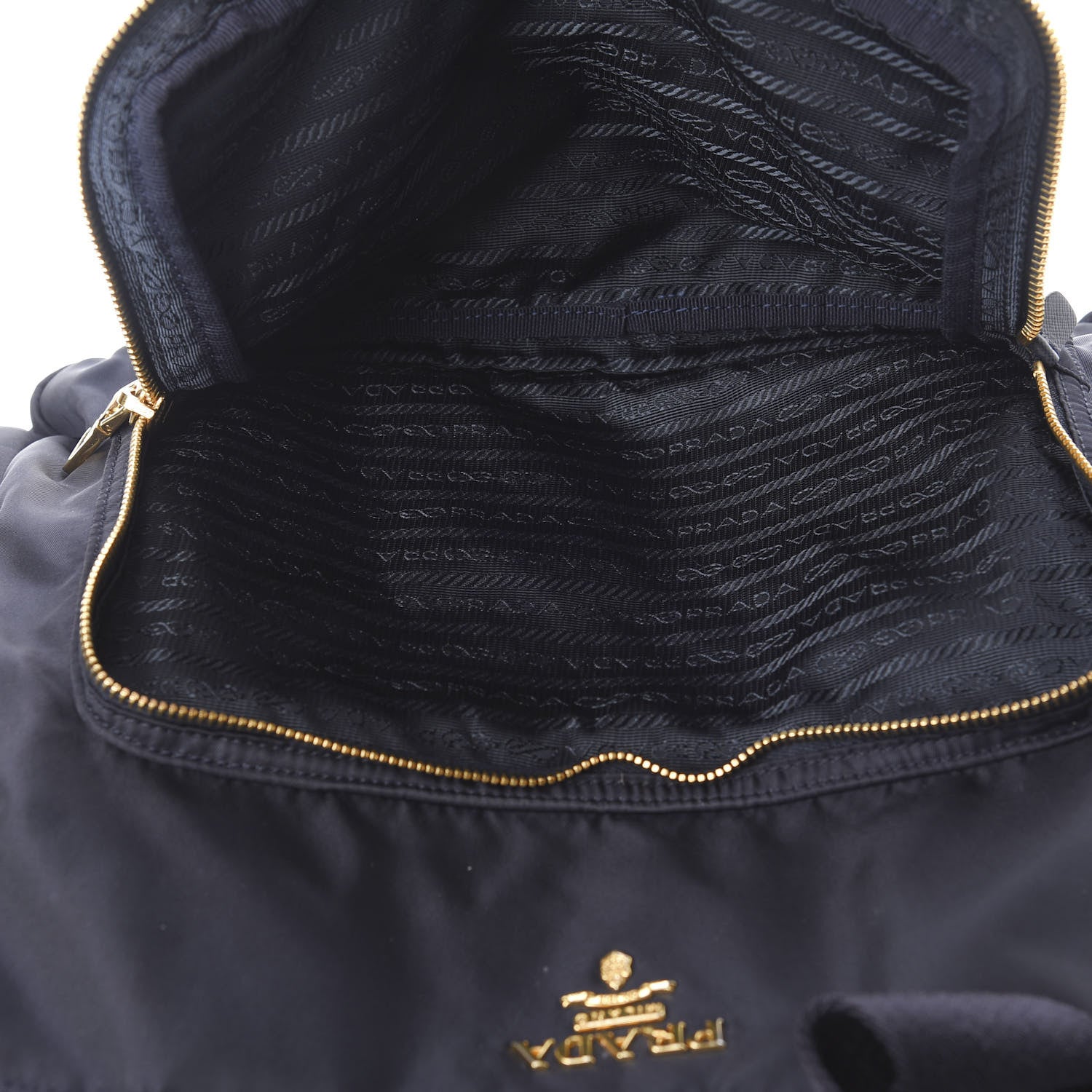 Prada Nylon Vela Baby Bag Blue 8 of 11