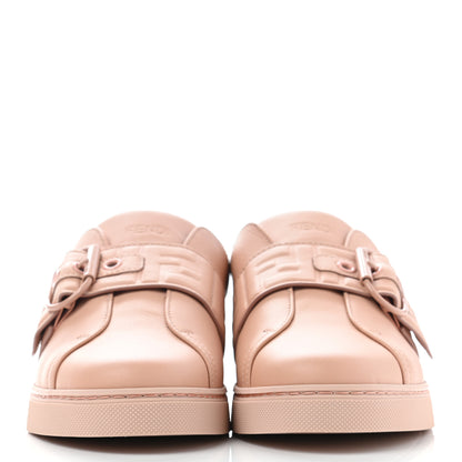 Fendi Vitello FF Embossed Womens Slip On Sneakers 39 Pink Burb 2 of 8