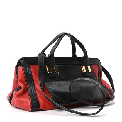 Chloe Calfskin Alice Satchel Holly Berry 3 of 10