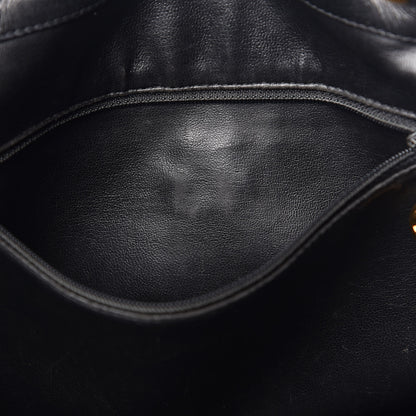 Chanel Lambskin Quilted Drawstring Backpack Black 14 of 14