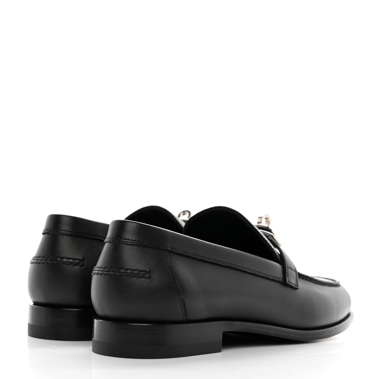 Calfskin Womens Destin Loafers 37 Black