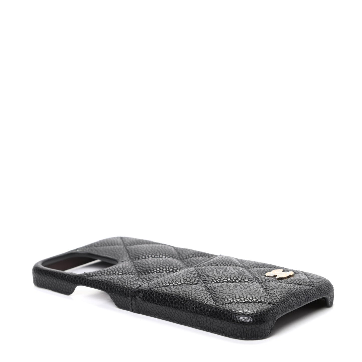 Caviar Quilted iPhone 11 Max Tech Case Black Burgundy