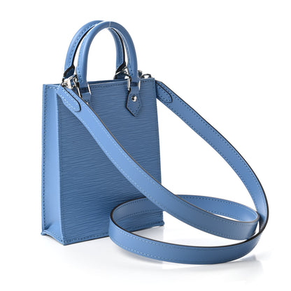 Louis Vuitton Epi Petit Sac Plat Bleuet 3 of 11