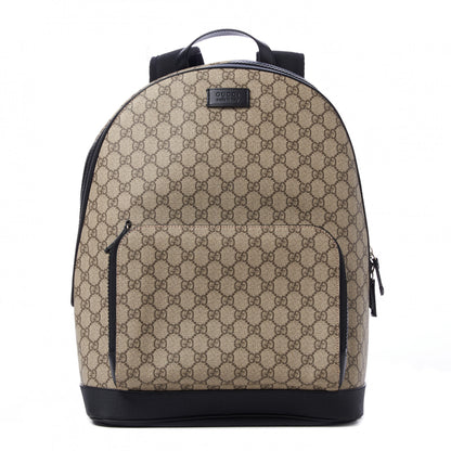 Gucci GG Supreme Monogram Medium Backpack Black 1 of 9
