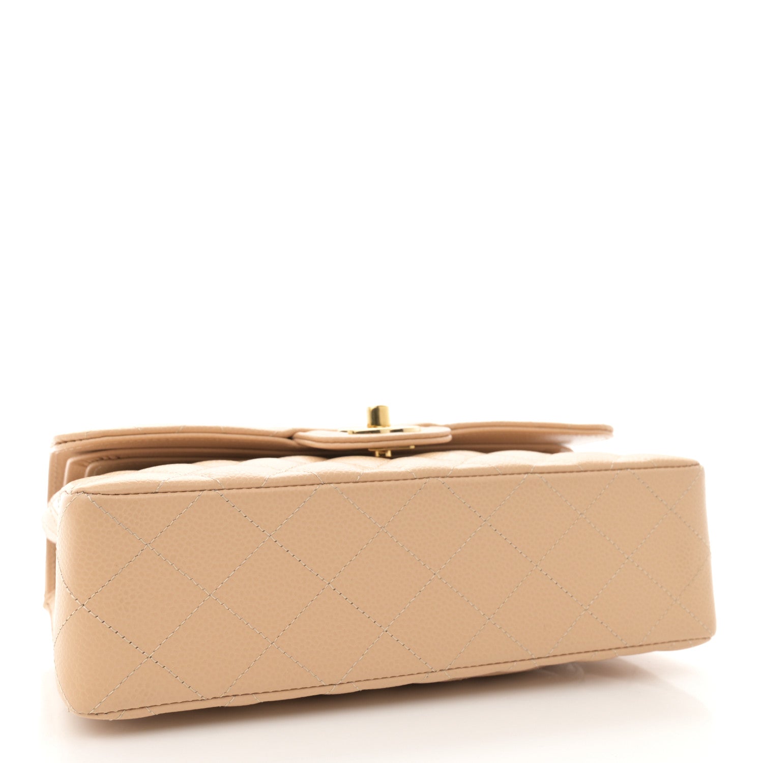 Chanel Caviar Quilted Small Double Flap Beige 4 of 11