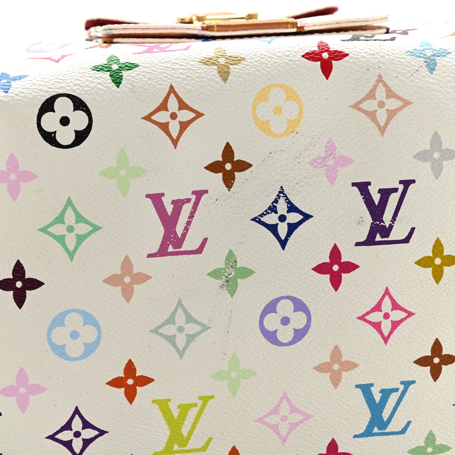 Louis Vuitton Monogram Multicolor Speedy 30 White 10 of 15