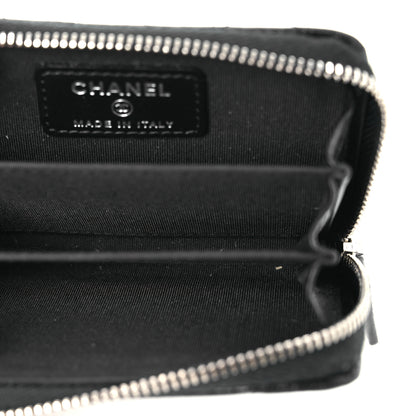 Chanel Caviar Quilted Incognito Zip Coin Purse Black 5 of 9