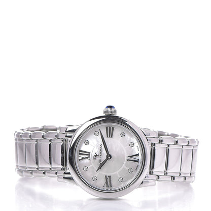 David Yurman Stainless Steel Diamond Mother of Pearl 30mm Classic Quartz Watch 3 of 7
