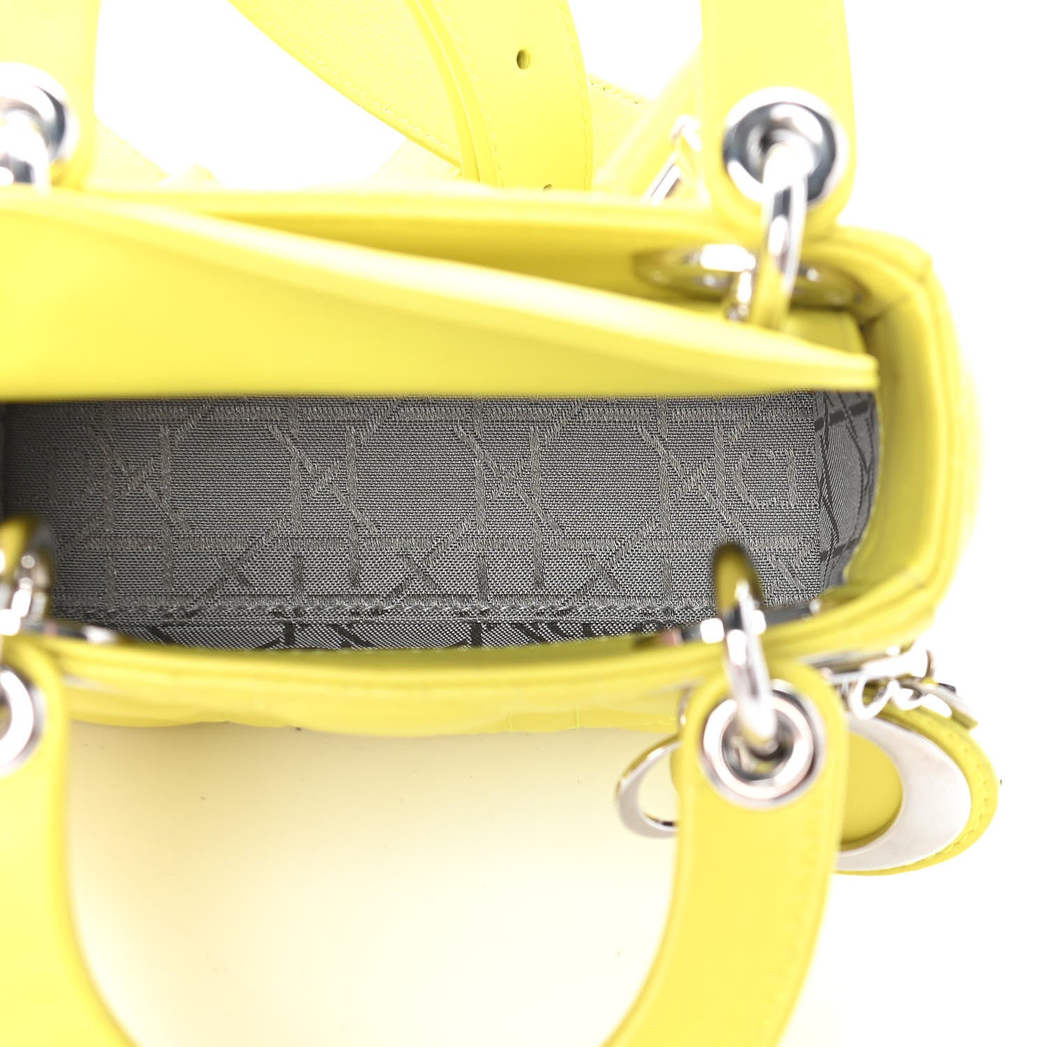 Christian Dior Lambskin Cannage Nano Lady Dior Acid 5 of 8