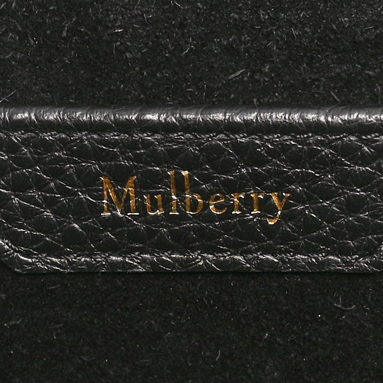 Mulberry Small Classic Grain Calfskin Small Leighton Black 6 of 9