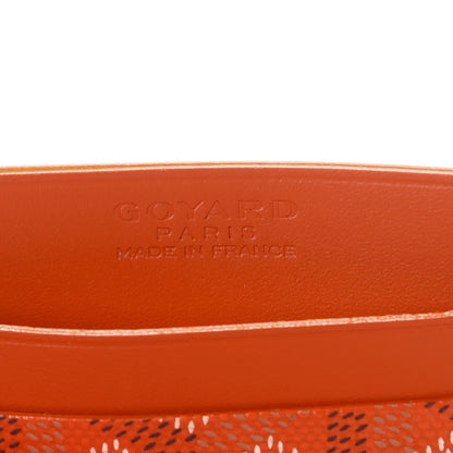 Goyard Goyardine Saint Sulpice Card Holder Orange 6 of 8