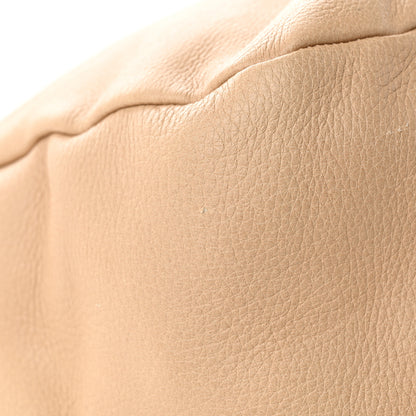 Prada Cervo Pleats Tote Beige 13 of 20