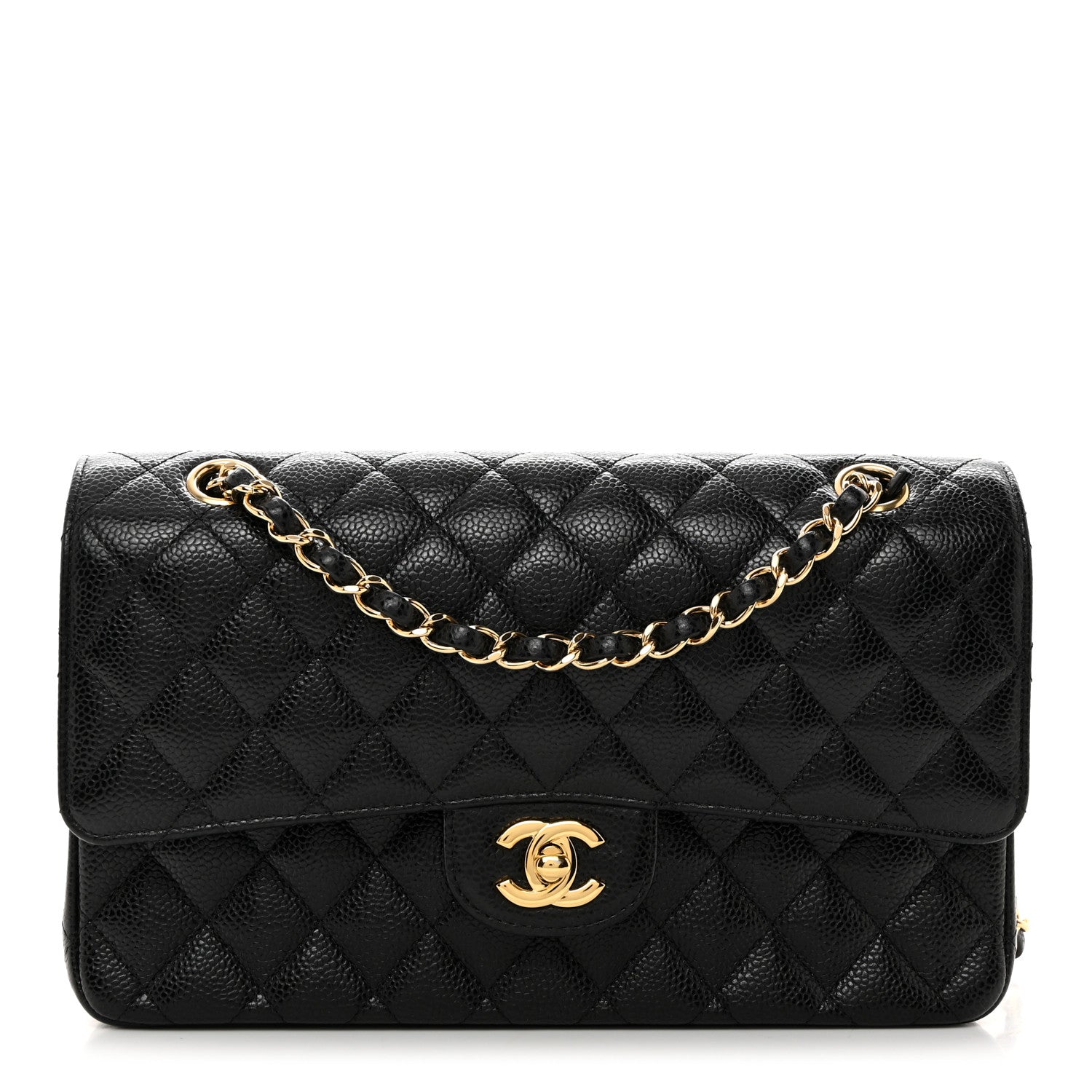 Chanel Caviar Quilted Medium Double Flap Black 1 of 11