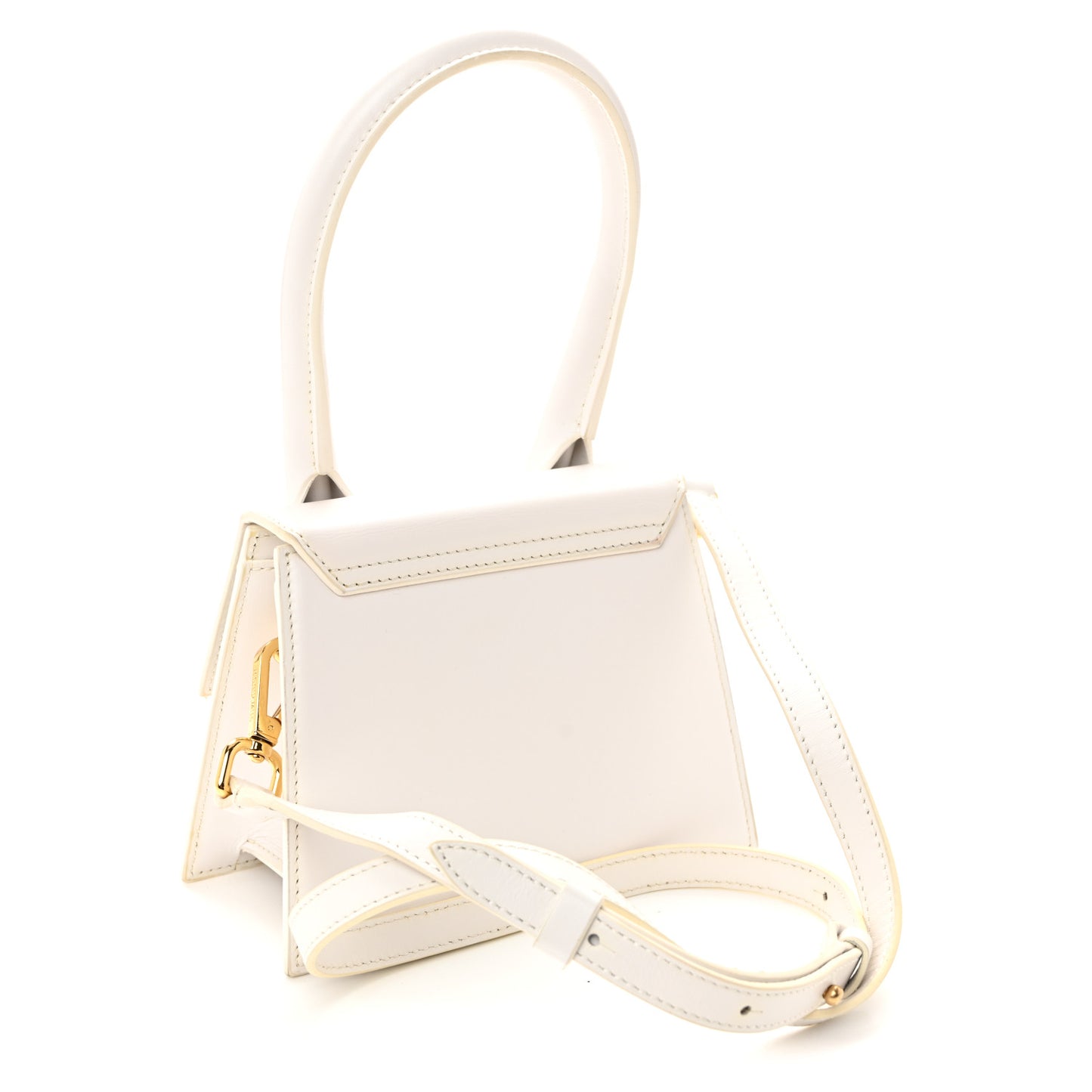 Smooth Calfskin Le Chiquito Moyen White