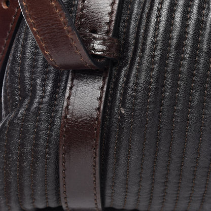 Burberry Calfskin Quilted Belt Tote Black 14 of 21