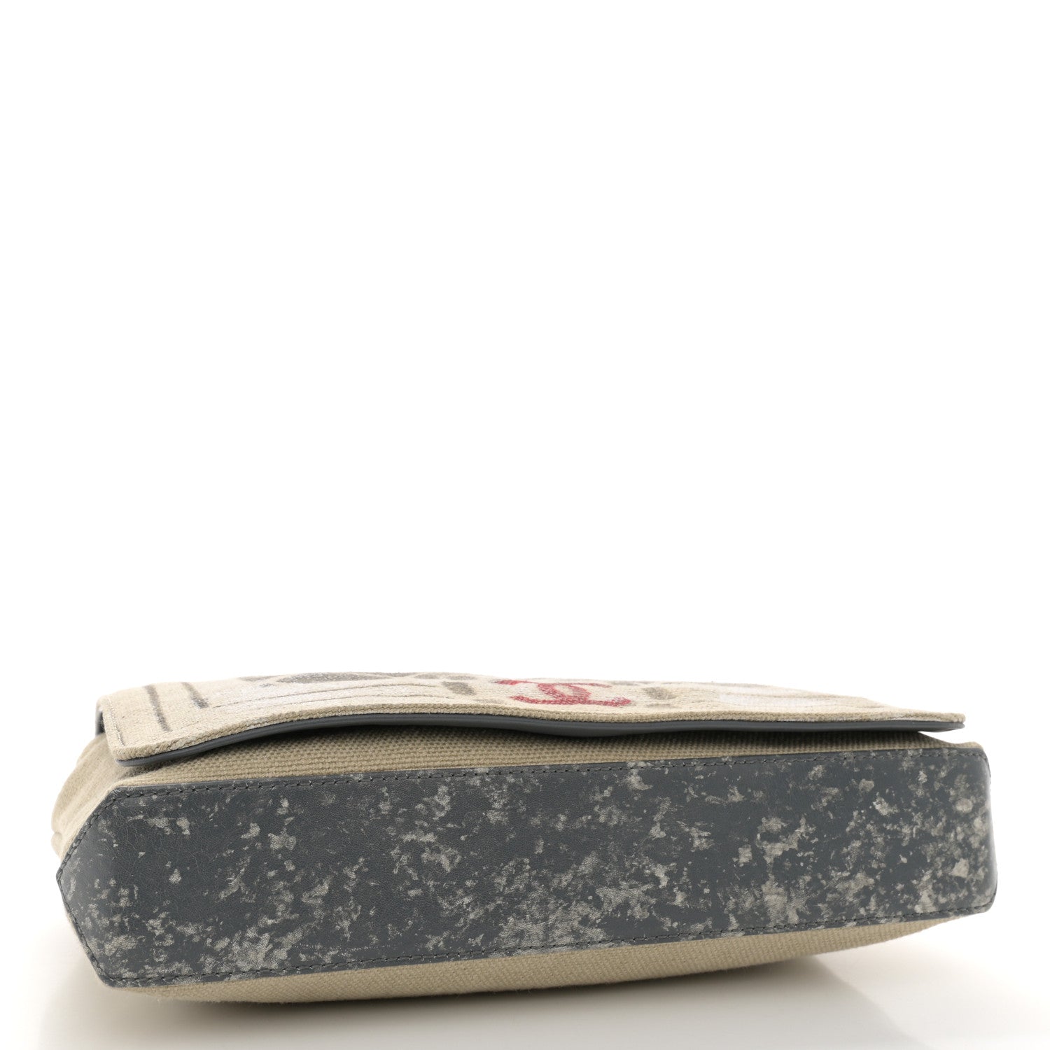 Chanel Canvas Tromp L’Oeil Graffiti Oh My Boy Flap Beige 4 of 12