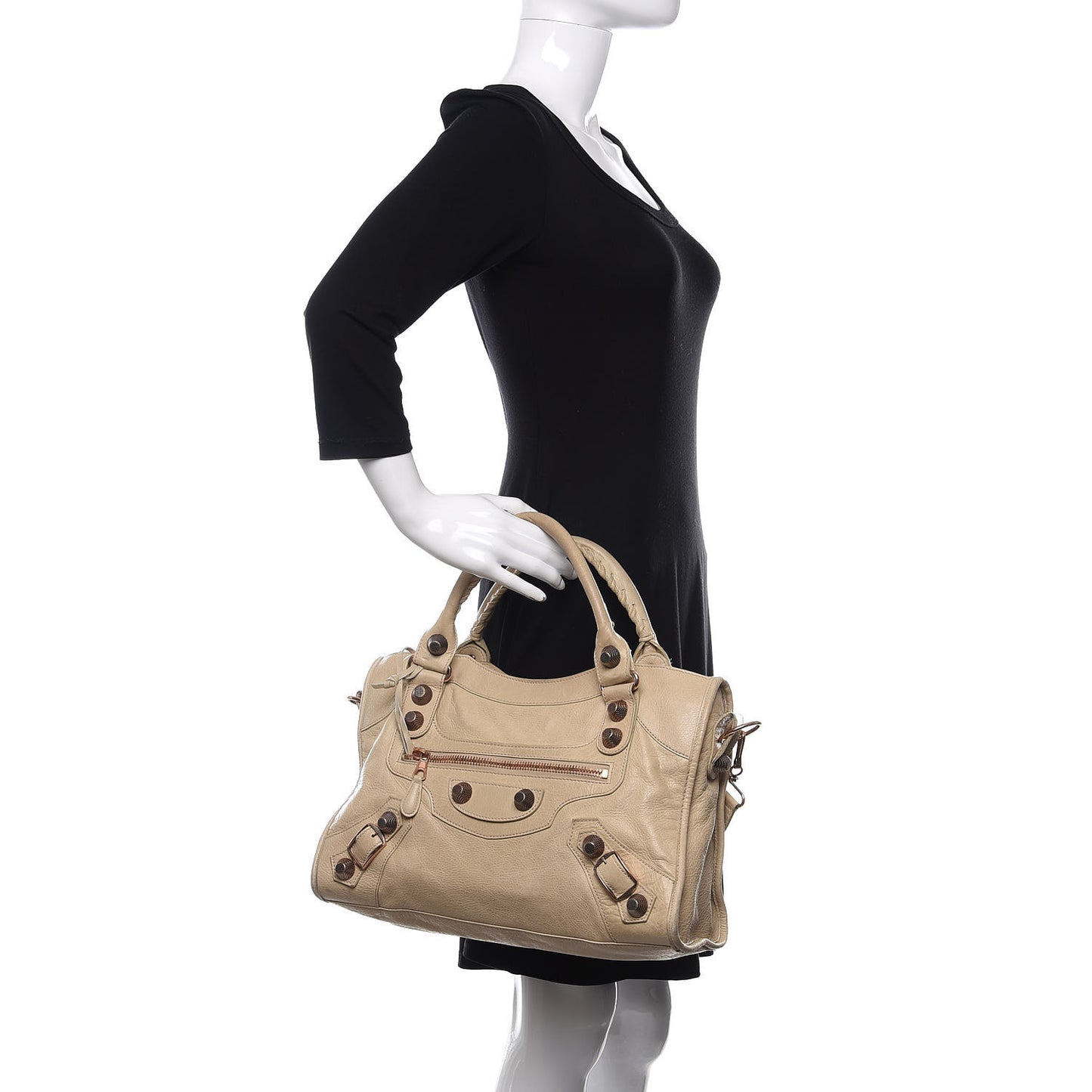 Agneau Giant 21 Rose Gold Hardware City Praline
