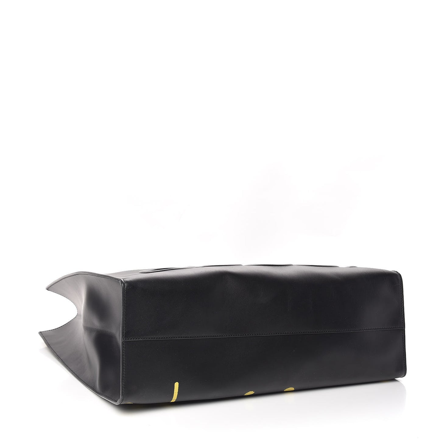Calfskin GucciGhost Real Large XL Tote Black Yellow
