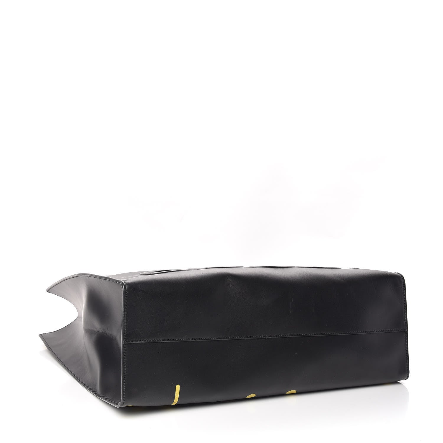 Gucci Calfskin GucciGhost Real Large XL Tote Black Yellow 4 of 9