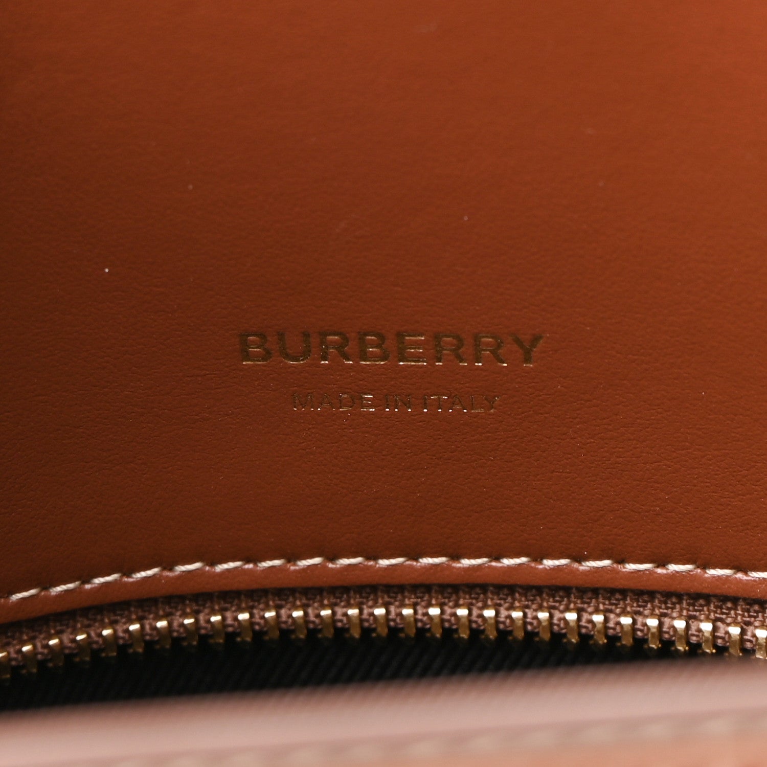 Burberry Calfskin Vintage Check Mini Two Handle Title Bag Archive Beige 6 of 9