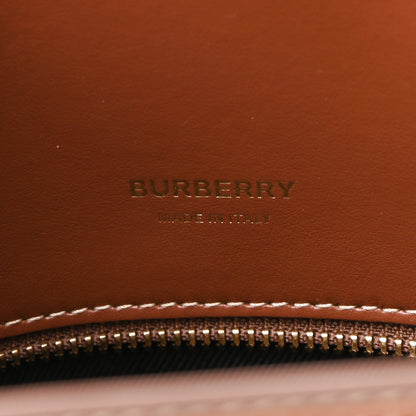 Burberry Calfskin Vintage Check Mini Two Handle Title Bag Archive Beige 6 of 9