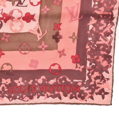 Louis Vuitton Silk Monogram Arty Square Scarf Pale Pink 4 of 4