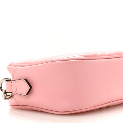 Gucci Calfskin Matelasse Small GG Marmont Chain Shoulder Bag Wild Rose 9 of 12