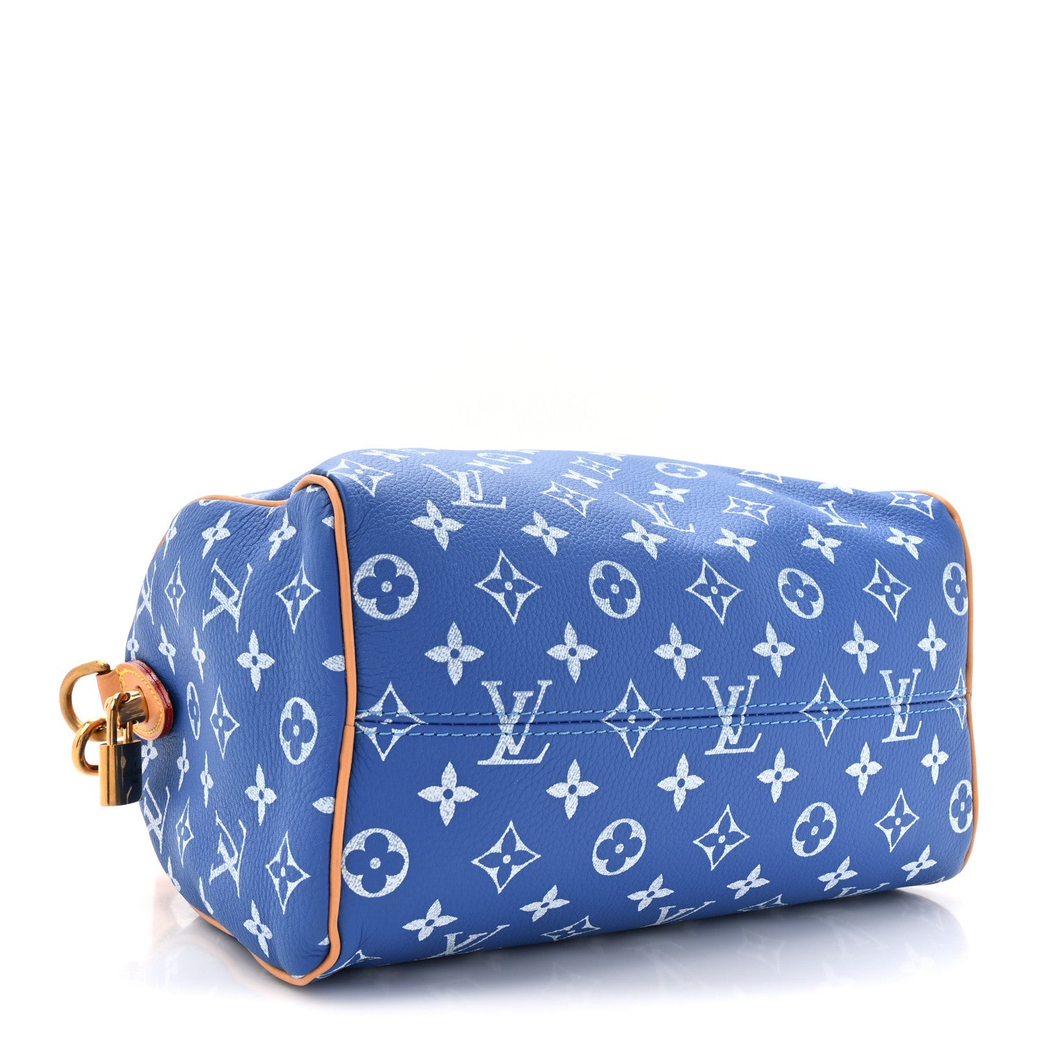 Louis Vuitton Calfskin Monogram Speedy P9 Bandouliere 25 Blue 6 of 14