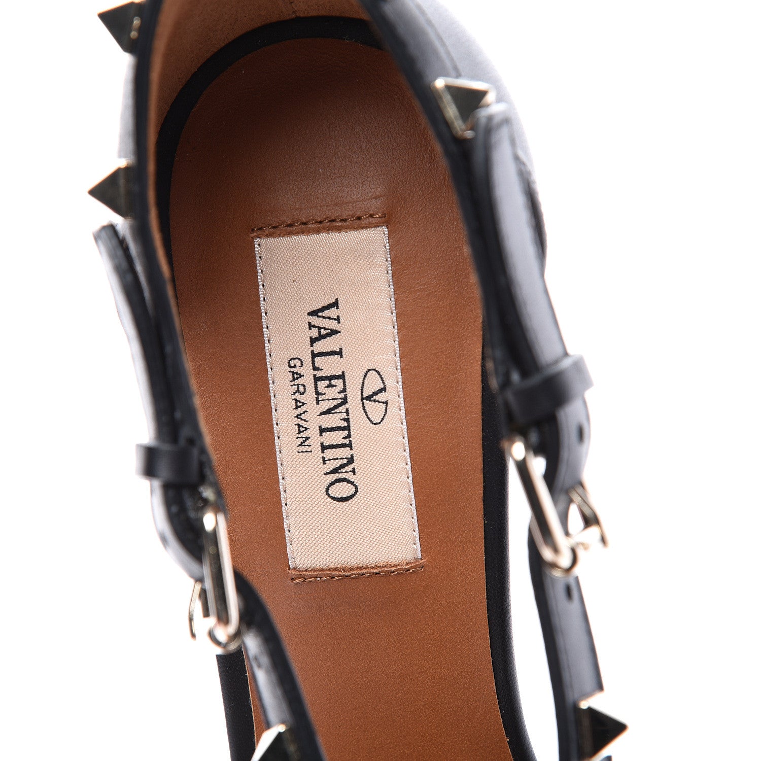 Valentino Garavani Nappa Rockstud Crisscross 70mm Sandals 37 Black 8 of 11