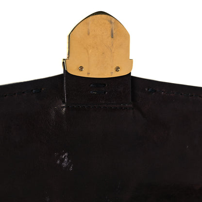Prada Calf Hair Leopard Print Pushlock Envelope Clutch Miele 12 of 12
